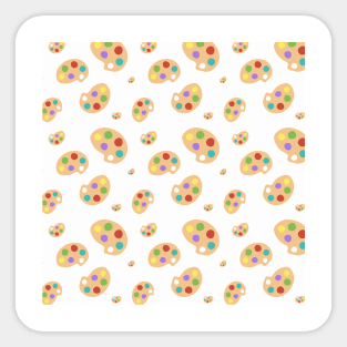 Paint Palette Pattern - Back to School 2024 / 2025 Sticker